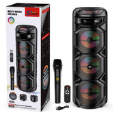 Boxă Portabilă AT Performance ZQS8301, 3×8”, Bluetooth 5.0, Lumini LED, Microfon Wireless