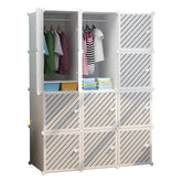 Dulap modular pentru copii, AT PERFORMANCE®, 12 rafturi, Design Modern în Alb și Negru 🖤⚪