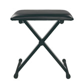 Scaun pentru Orga cu Inaltime Reglabila, Confort Sporit, Design Stabil, 52 / 55 / 57 cm, Pliabil, Usor de Depozitat, Protectie Podea, Negru