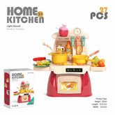 Bucătărie de jucărie copii Home Kitchen 27 piese cu lumini și sunete