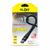 Cablu Încărcare Rapidă KLGO S-23 Fish Bone Micro USB 2.4A – 1m
