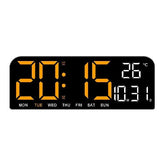 Ceas Digital AT PERFORMANCE® de Masă și Perete cu Lumina LED, Calendar, Cronometru și Funcții Avansate