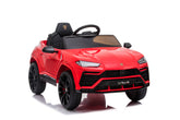 Mașinuță electrică Lamborghini Urus oficial licentiata, KIDOO, 37–96 luni, 12V 4.5Ah, 2 motoare 25W, telecomandă 2.4G, volan multifuncțional cu muzică, MP3, USB, TF, FM Radio, 105×65×52 cm