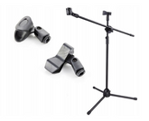 Suport microfon Massa, 200 cm, 2 manere, Negru, AT PERFORMANCE