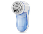 Aparat de curatat scame, AT PERFORMANCE®, 8800 rotatii/min, cutit cu 3 lame din inox, USB, Alb/Albastru