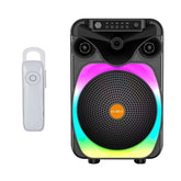 Boxă Bluetooth Portabilă Karaoke AT PERFORMANCE®, cu Microfon, Sunet Puternic și Design Modern CS-0811+ O casca handsfree cadou 🎁