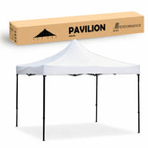 Cort tip Pavilion AT PERFORMANCE 3x3m , Prelata Impermeabila, Pliabil, Structura Metalica Solida, Pentru Curte, Gradina, Evenimente, Alb.