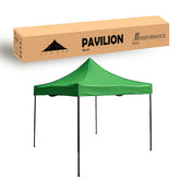 Cort tip Pavilion AT PERFORMANCE 3x3m , Prelata Impermeabila, Pliabil, Structura Metalica Solida, Pentru Curte, Gradina, Evenimente, Verde.