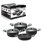 Set Oale AT Performance Royal MN-322, 7 Piese, Marble Non-Stick
