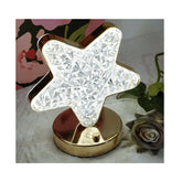Lampa de masa decorativa, AT PERFORMANCE®, creativa in forma de stea aurie, in 3 culori, lampa de noptiera din metal acrilic alimentata prin USB pentru dormitorul copiilor