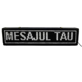 Reclama Luminoasa 70 x 20 cm, LED alb, Vizualizare 120°, Negru, afisaj mesaj programabil, exterior