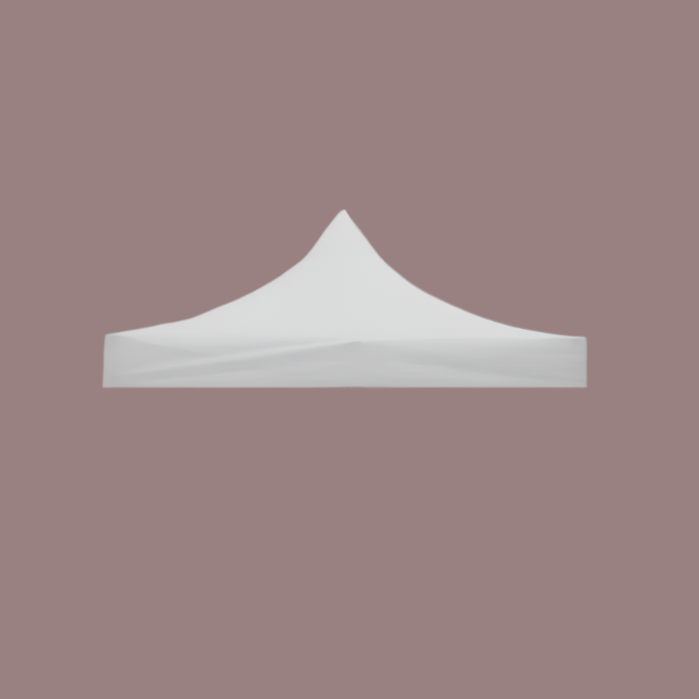 Copertina AT PERFORMANCE pentru acoperis cort tip pavilion, 3 x 3 m, impermeabila, invelis din material textil oxfort 700D, cauciucat Alb
