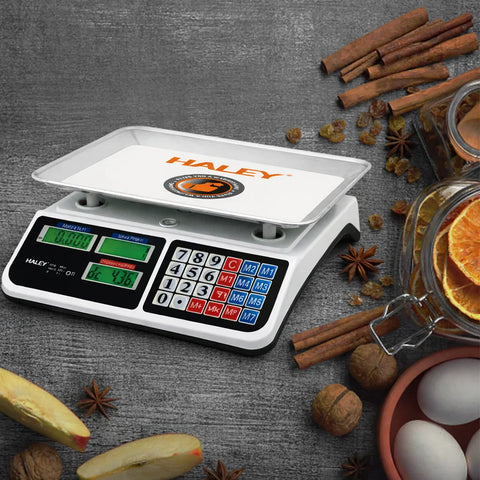 Cântar Comercial Digital HALey HY-5040, Platformă Inox, 40 kg