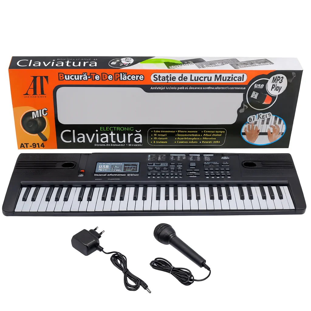 Orga electronica 61 clape MQ-814USB Boxe,MP3,USB,Microfon,Claviatura