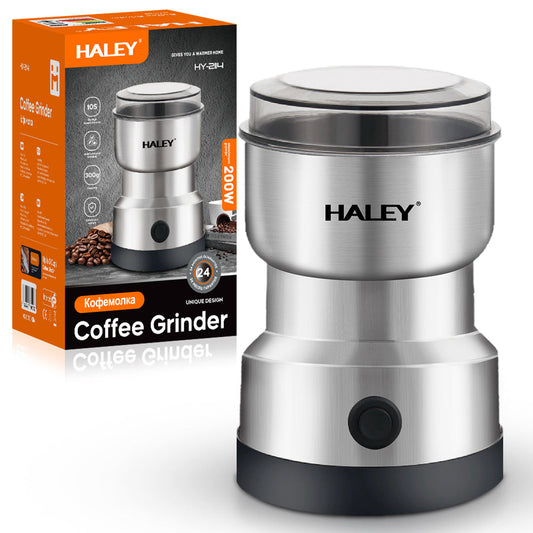 asnita Electrica HALEY HY-2114 – 200W, Performanta Superioara pentru Cafea Aromata, Capacitate 300g