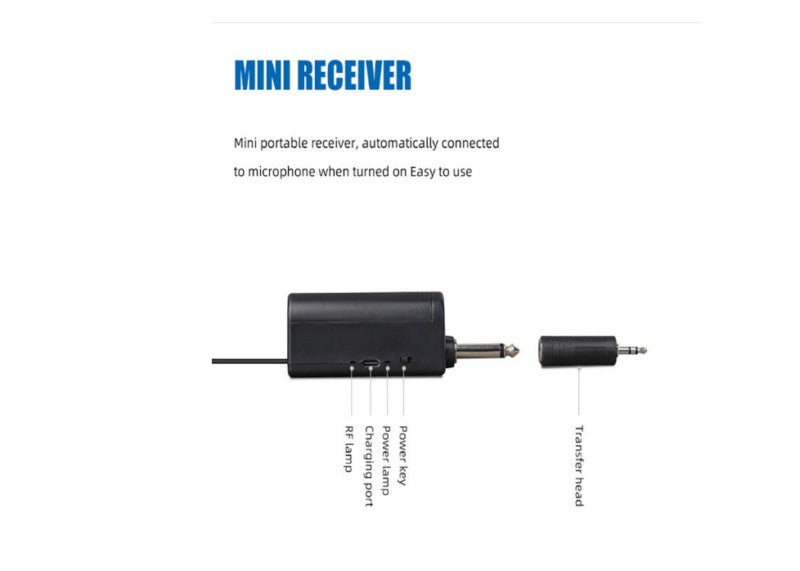 Set 2 microfoane, Wireless, AT PERFORMANCE®, Pentru Karaoke, Negru