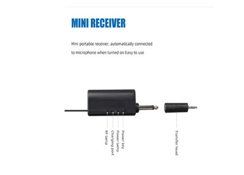 Set 2 microfoane, Wireless, AT PERFORMANCE®, Pentru Karaoke, Negru
