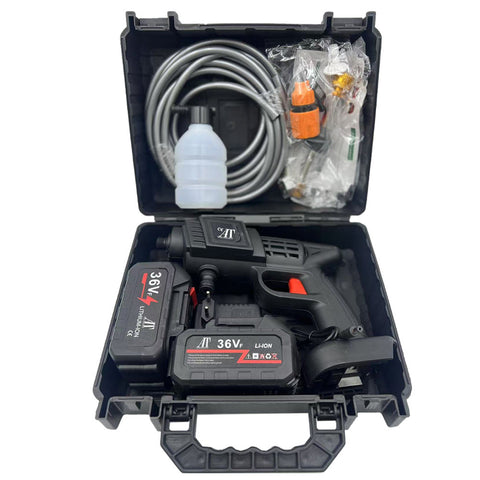 Set aparat de spalare presiune cu 2 acumulator 36V, AT PERFORMANCE, 25 Bari, 8L/min