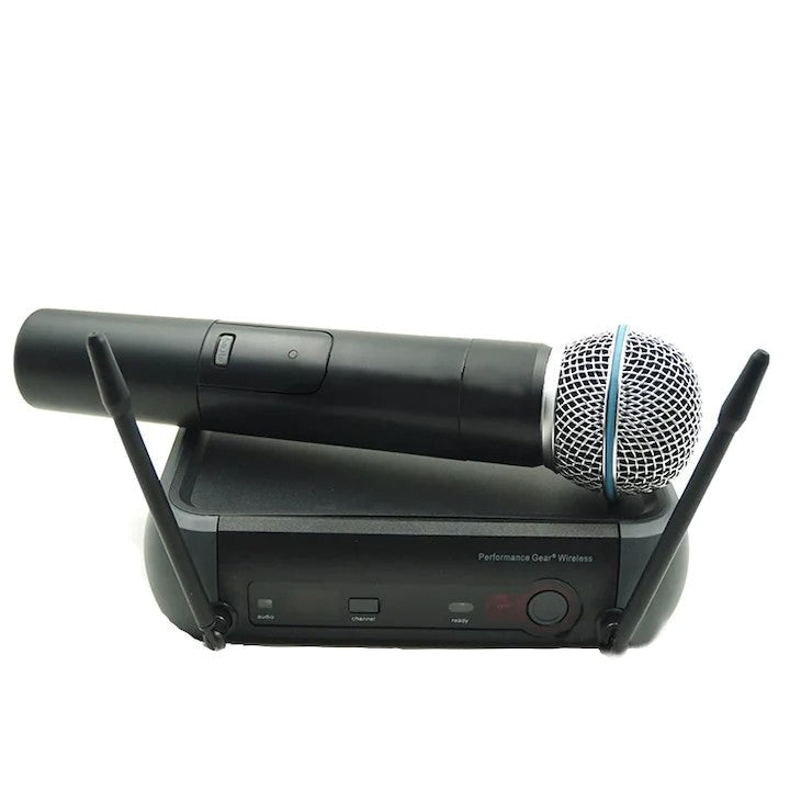 Microfon wireless profesional PGX4, UHF si geanta de transport + Suport pentru microfon, Daladen, Inaltime ajustabila, Negru