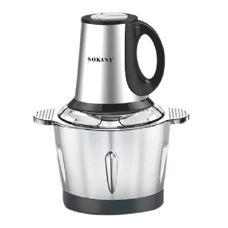 Tocator electric , 4 lame din otel inoxidabil de inalta calitate, 500 W, 3L, recipient din Inox, Negru