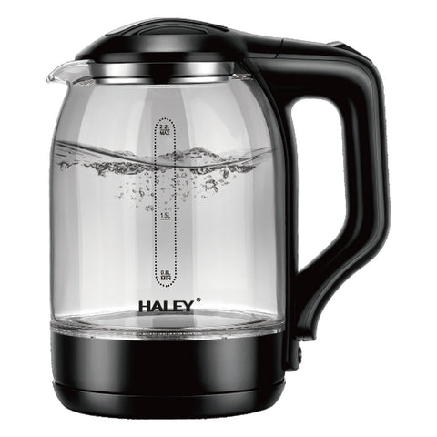 Fierbător Electric HALEY 2.2L, 1800W, Sticlă Termorezistentă, Încălzire Rapidă, Oprire Automată, Design Modern