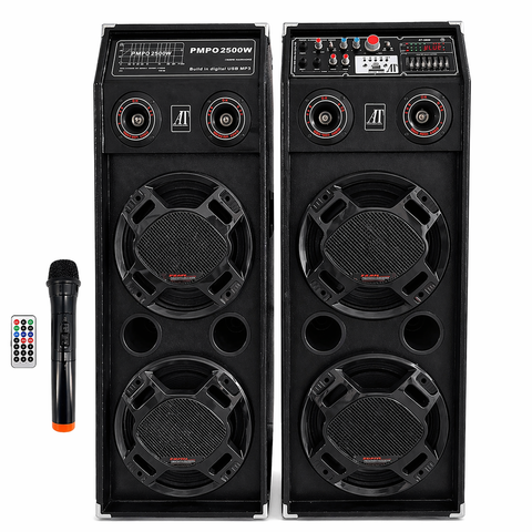 Boxe Profesionale AT Performance AT-2304, 2500W, Difuzor 10 Inch, Bluetooth, USB, Microfon, Karaoke