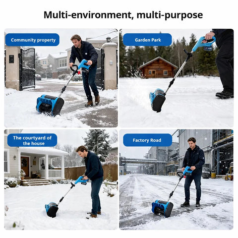 Freza electrică pentru zăpadă AT Performance AT-T12, fără fir, cu 2 acumulatori 128V0