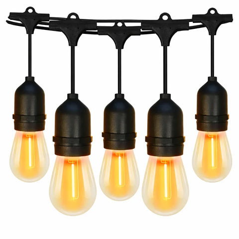 Ghirlandă Luminoasă Decorativă Interconectabilă AT PERFORMANCE® 25 m, 50 Becuri LED, Alb Cald, Exterior IP44