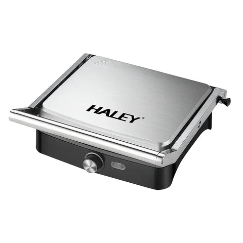 Grill Electric Haley HY-8609, 2000W, Plăci Antiaderente, Deschidere 180°