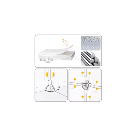 Dulap modular pentru copii, AT PERFORMANCE®, 8 rafturi, durabil, 44X32X126 cm, alb