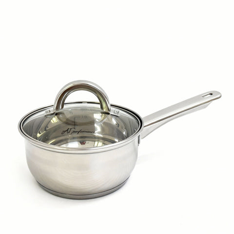 Set Oale din Inox 3 Piese cu Capace din Sticlă – Compatibile Inducție, Rezistente și Durabile