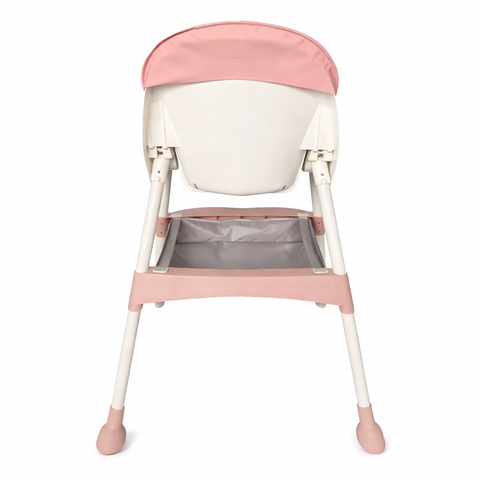 Scaun de masă pentru bebeluși KIDDO KD-44, Roz, cu centură de siguranță în 5 puncte