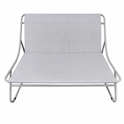 Set Mobilier Grădină AT PERFORMANCE® 4 Piese, Canapea 2 Locuri + 2 Fotolii + Măsuță, Cadru Metalic