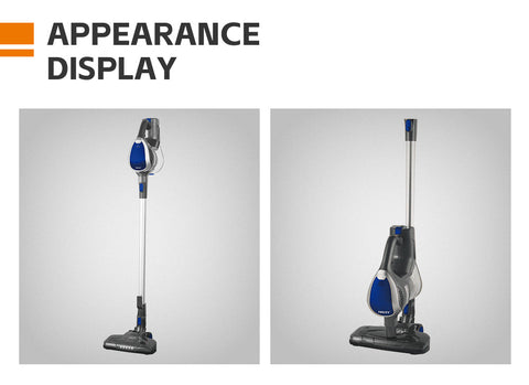 Aspirator vertical 2 în 1 HALEY, 1,2L, 22.2V, autonomie max 40 min, Albastru/Argintiu