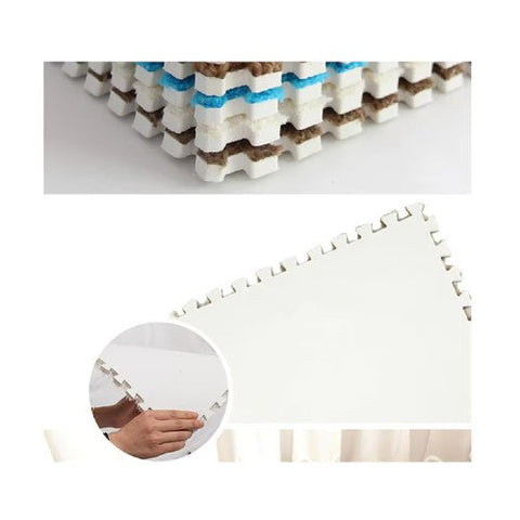 Set 12x Mocheta Pufoasa, AT PERFORMANCE®, Tip Covor Puzzle, cu Spuma 30×30 cm