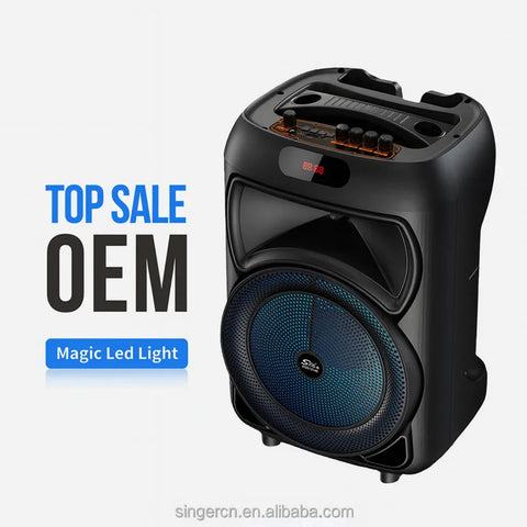 Boxă Portabilă Karaoke AT Performance 12" – 50W, Bluetooth, 6000mAh, Microfoane & LED