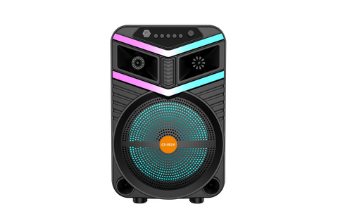 Boxa Portabila AT PERFORMANCE®, cu Lumini RGB, cu Maner, Putere 100W, MP3, USB, Bluetooth, TF, WIFI, Slot Microfon, Karaoke, Acumulator, Negru