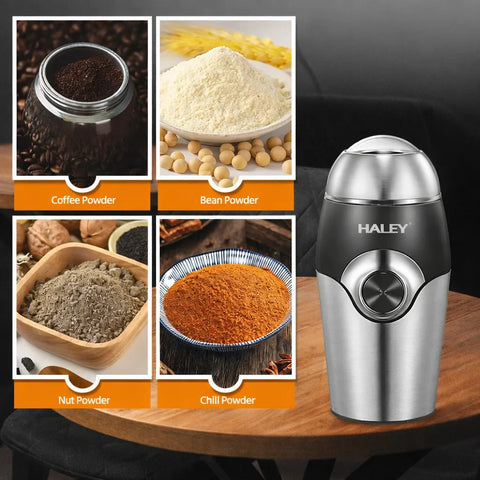 Râșniță electrică HALEY HY-2106 – 200W, lame inox, capacitate 80g