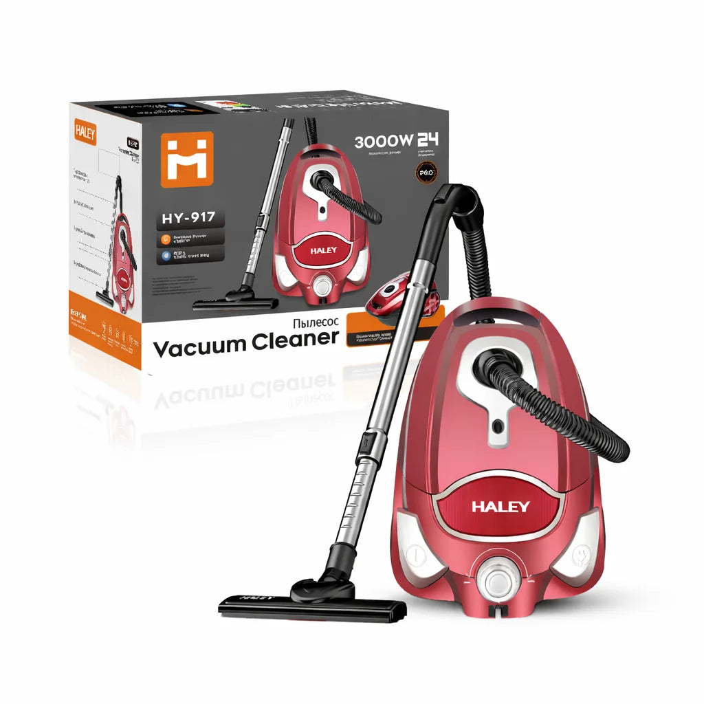 Aspirator HALEY HY-917 3000W Fără Sac, Putere Mare de Absorbție, Recipient 4L