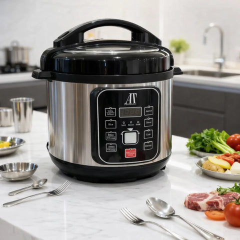 Oală Electrică sub Presiune AT Performance AT-2031, 6L, 1200W, Multifuncțională