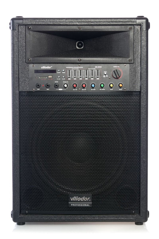 Set 2 Boxe Profesionale Puternice, Putere 720 W, Sistem Karaoke, Conectivitate Bluetooth, Port USB, AUX In, Slot SD Card, Negru