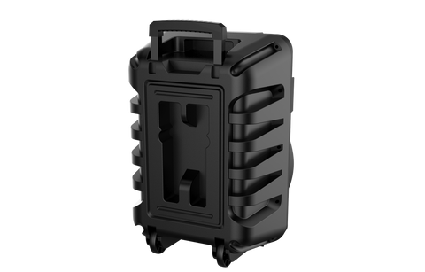 Boxa Portabila AT PERFORMANCE®, cu Lumini RGB, cu Maner, Putere 300w, MP3, USB, Bluetooth, TF, WIFI, Slot Microfon, Karaoke, Acumulator, Negru