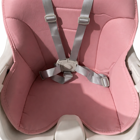 Scaun de masă pentru bebeluși KIDDO KD-44, Roz, cu centură de siguranță în 5 puncte