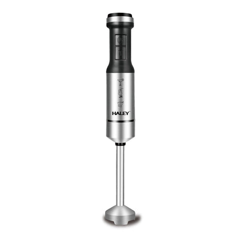 Blender de Mână Electric HALEY 4-in-1, 1200W, Oțel Inoxidabil, 2 Viteze + Accesorii – Tocător, Tel, Pahar, Multifuncțional pentru Bucătărie