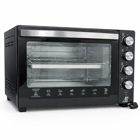 Cuptor Electric AT Performance AT-060L, 60L, 3000W, Timer 60 min, Negru