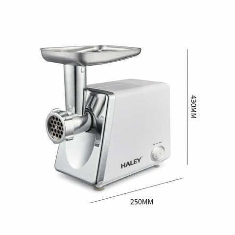 Mașină de tocat carne HALEY HY-1323, 3000W, funcție revers, 2 site, inox