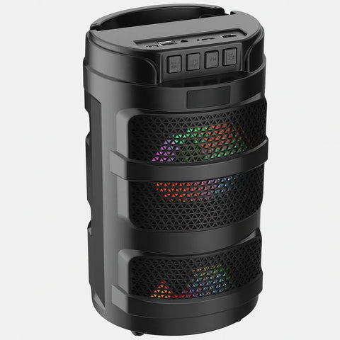 Boxă Portabilă ZQS2401 AT Performance, Colorful Bass Speaker – Bluetooth 5.0, 4”, LED RGB, FM, USB, TF
