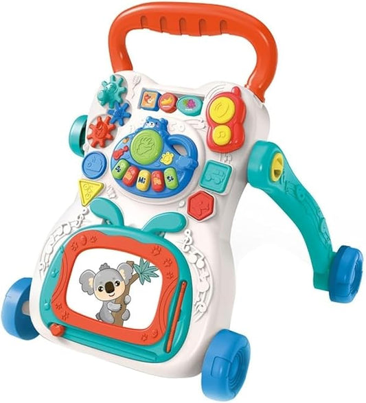 Antepremergator multifunctional , tăbliță de scris , forme geometrice colorate