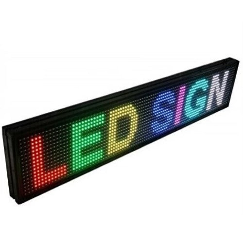 Reclama Luminoasa 100/20 cm, LED RGB, Cod QR, Vizualizare 120°, Wi-Fi