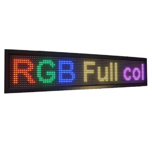 Reclama Luminoasa 100/20 cm, LED RGB, Cod QR, Vizualizare 120°, Wi-Fi